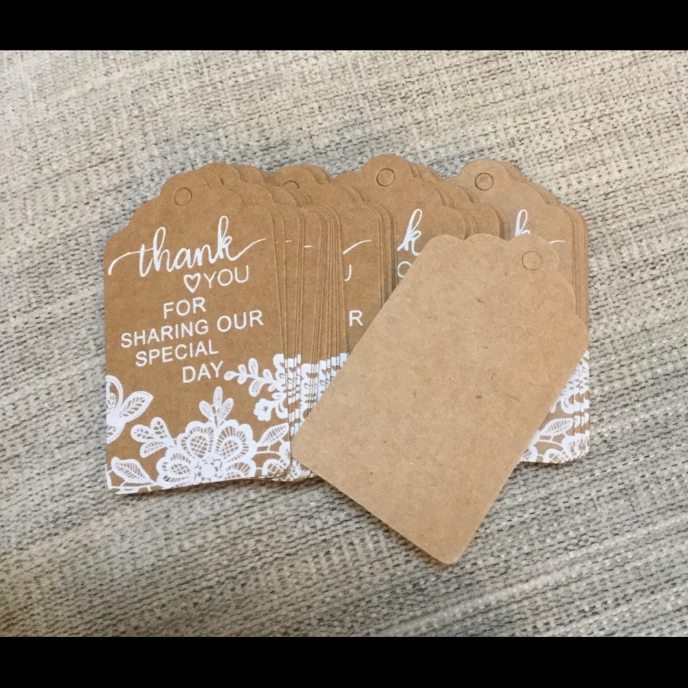 modern farmhouse Thank You tags labels special day